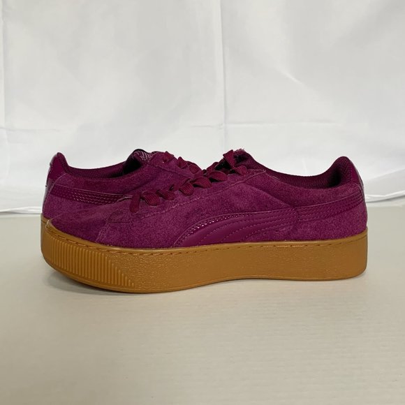 Puma Magenta Suede Sneaker Size 7.5 - Picture 4 of 7